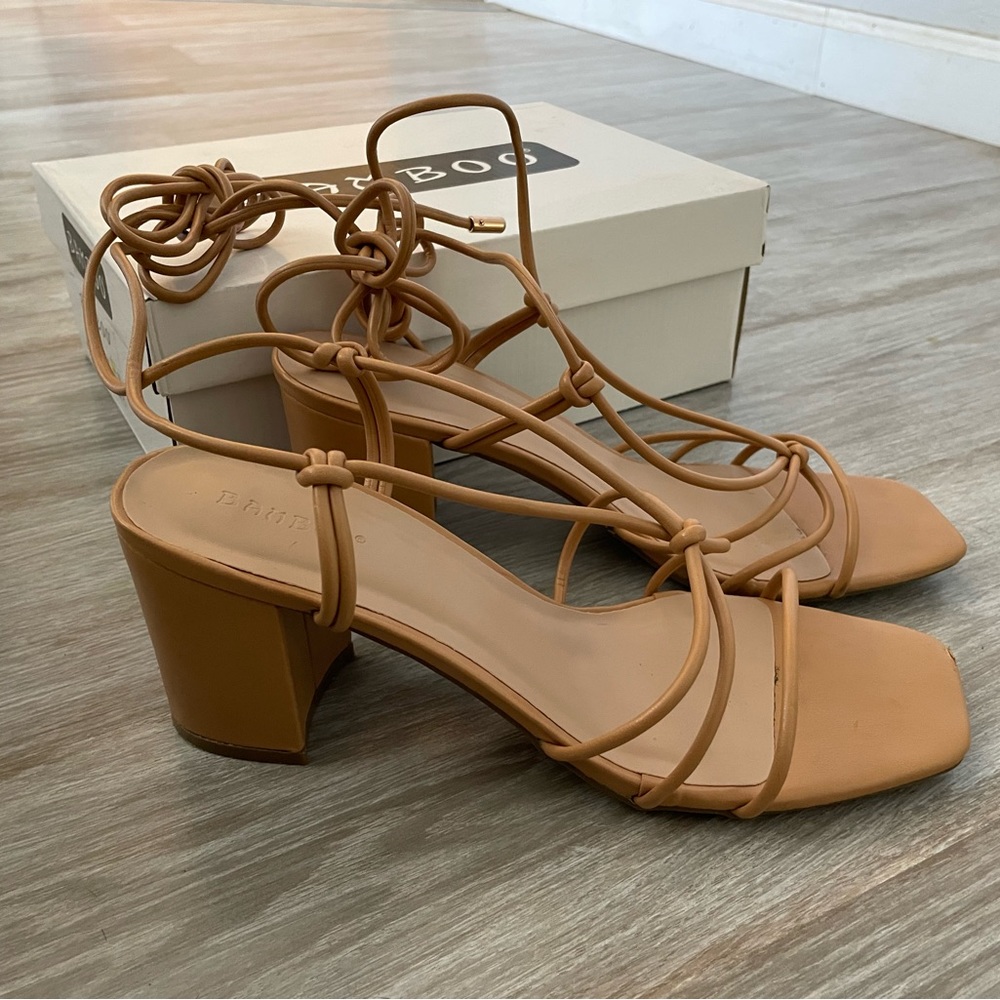 Bamboo Strappy Heel